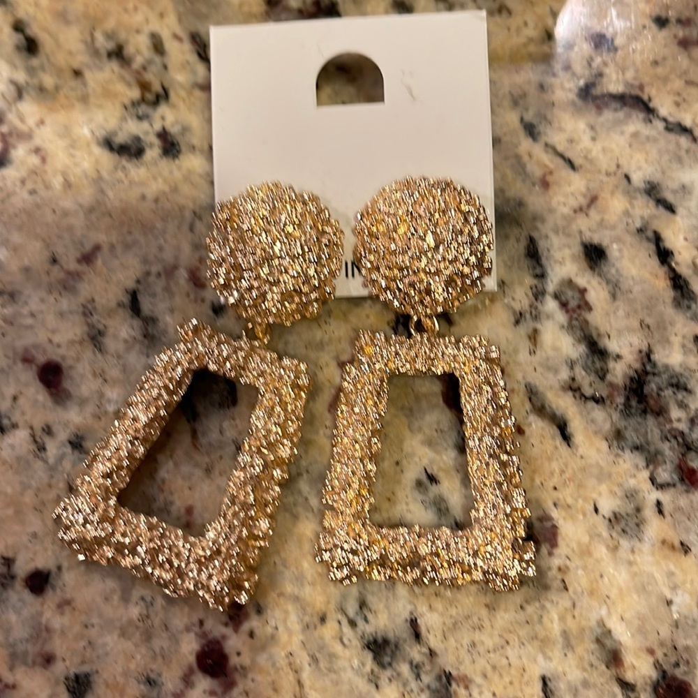 Brand new Custom Gold earrings